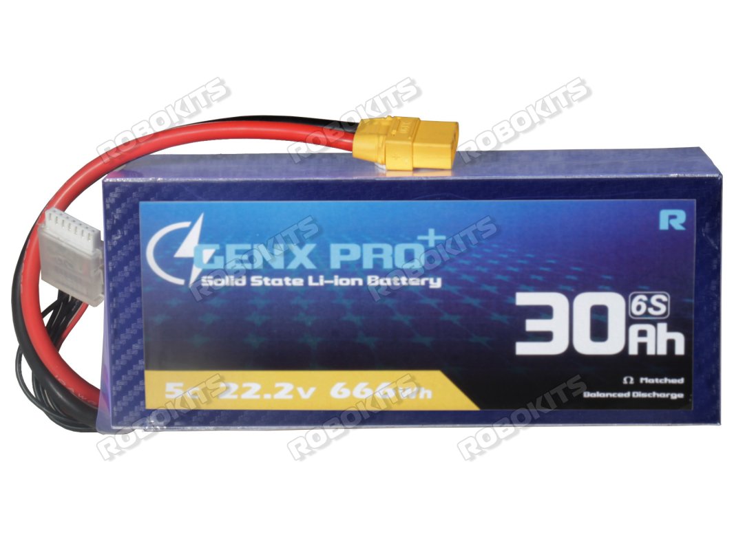 GenX Pro+ Solid State 22.2V 6S 30000mAh 5C / 10C Premium Li-ion Battery