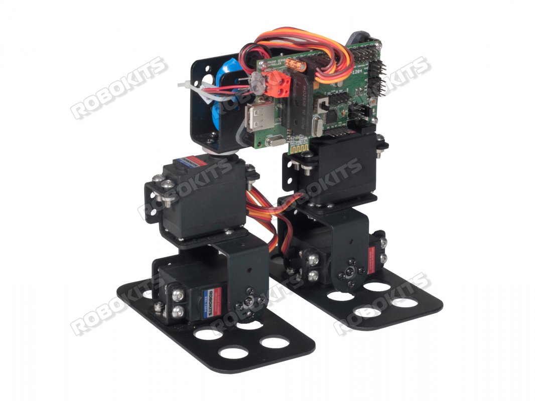 4DOF Biped Robot Chassis Kit - Click Image to Close