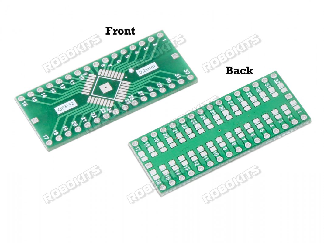 Adaptor PCB - QFP32 TQFP32 LQFP32 EQFP32 to DIP32 - Click Image to Close