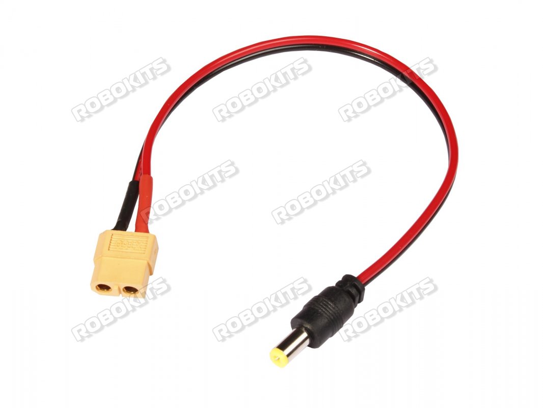 XT60 Female plug to 5.5mm DC Jack Male Connector