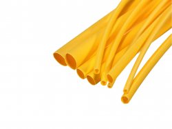 Heat Shrink Sleeve 4 mm Yellow Premium Quality Industrial Grade WOER (HST) MOQ 2 meter