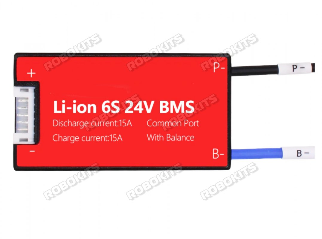 6S 15A 24V BMS Balance Common Port Charge Protection Board 3.7 Li-ion Cell