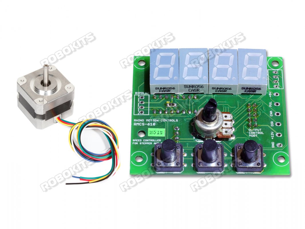 Nema17 High Torque Stepper Motor with Rhino digital speed controller - Click Image to Close