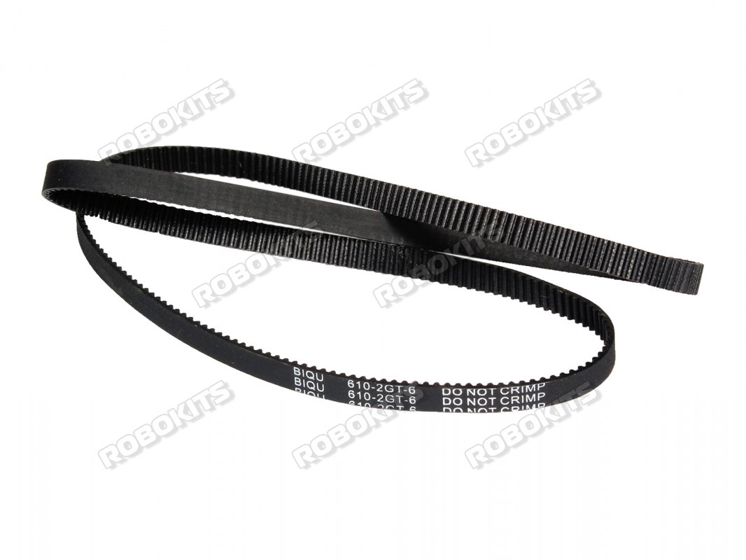 GT2 6mm Closed Timing Belt 610mm - Click Image to Close