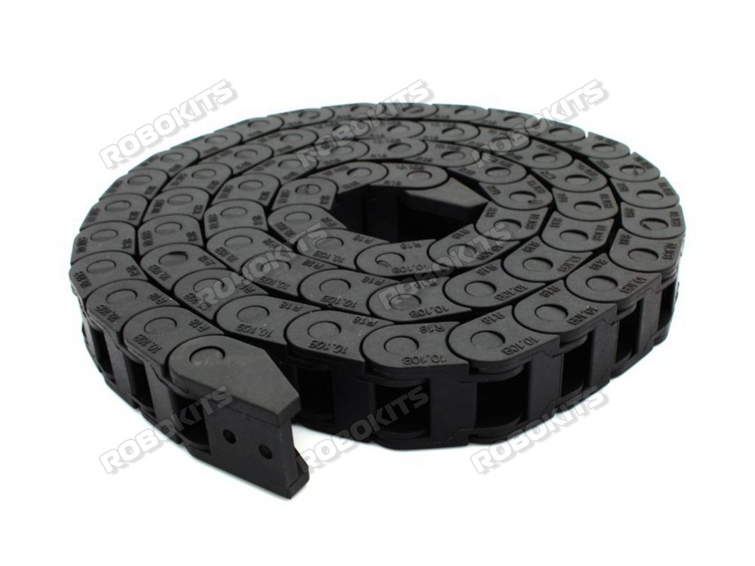 Cable Drag Chain Wire Carrier with end connectors 10x10mm 1Meter