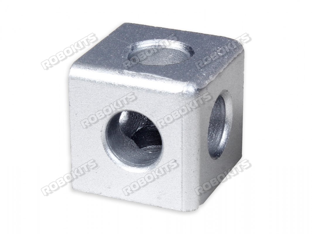 Three Way Angle Cubic Connector Junction Corner Bracket for 4040 Series Aluminium Profile - Click Image to Close