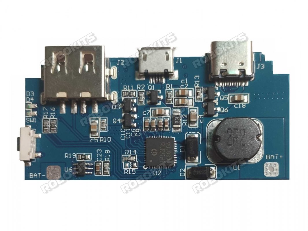 IP5318 QC3.0 fast charge mobile power motherboard USB+Type-c power bankbooster circuit module