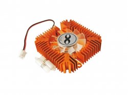 Copper 12v Small VGA CPU PC 55mm Cooling fan Heatsink