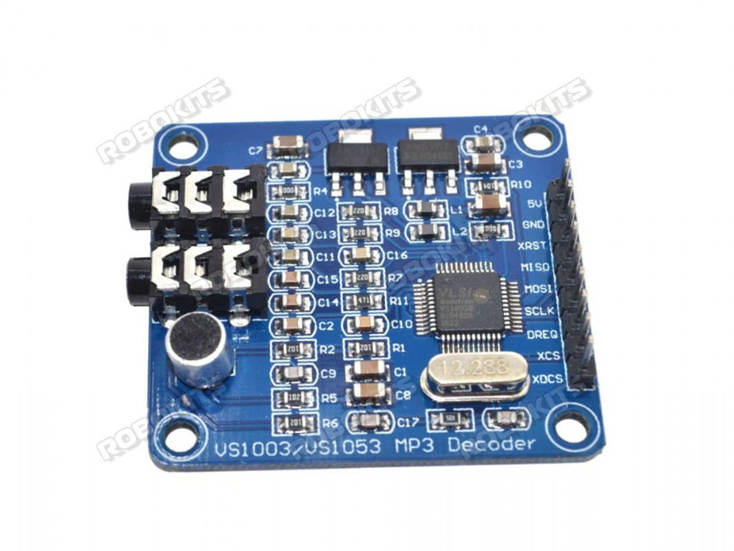 VS1003B High Quality MP3/WMA/MIDI Audio decoder ADPCM Encoder module SPI Interface