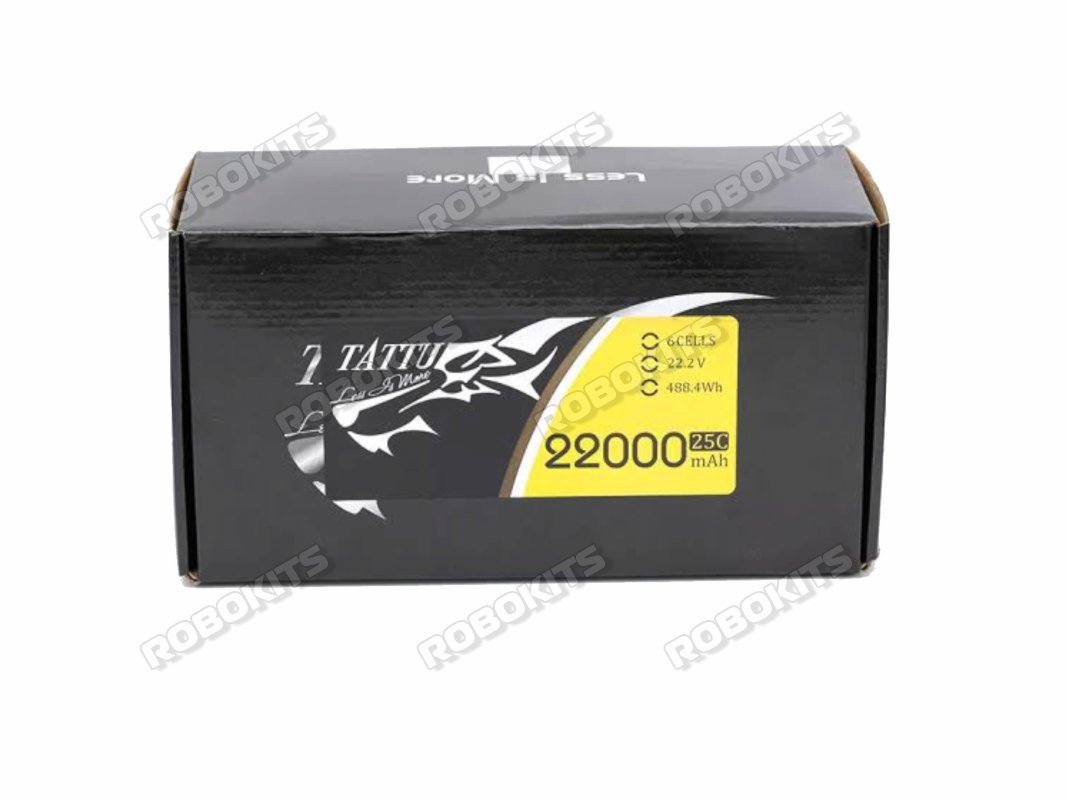 Tattu 22.2V 25C 6S 22000mAh Lipo Battery with XT90 - S Anti spark