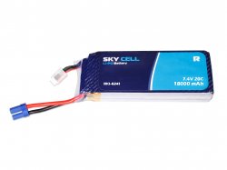 Skycell 7.4V 2S 18000mah 20C (Lipo) Lithium Polymer Rechargeable Battery