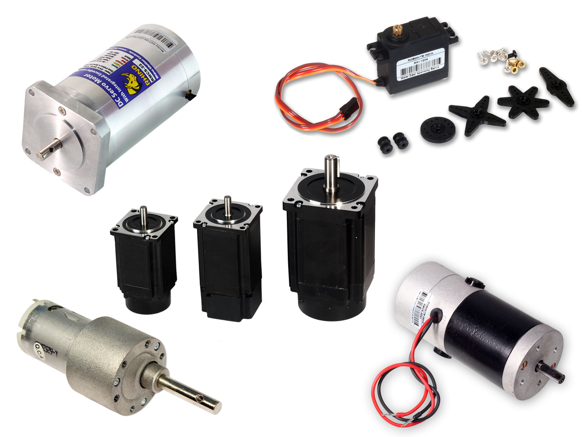 Mega Torque 18V 250W DC Motor : Robokits India, Easy to use